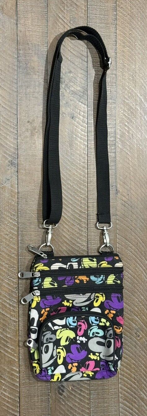 Disney Parks Exclusive Mickey Mouse Faces Pop Art Print Crossbody